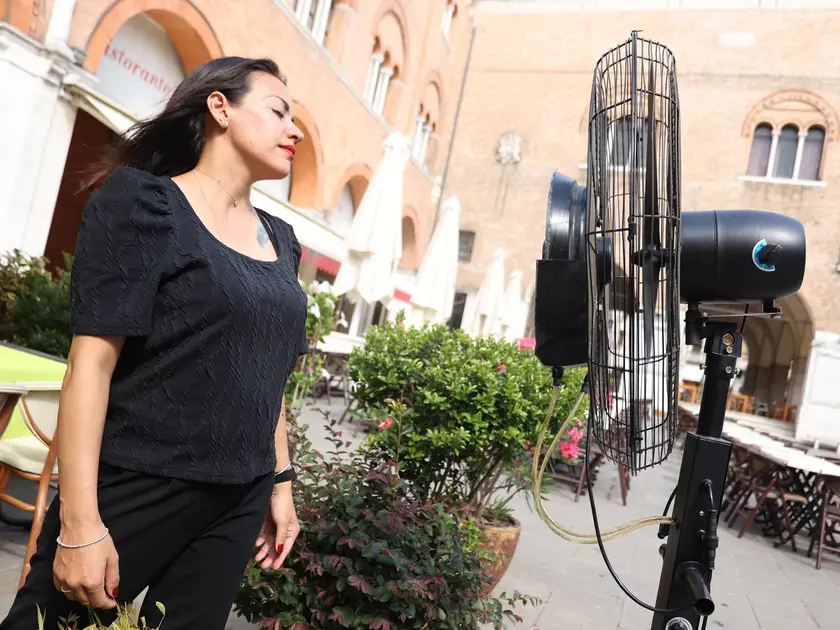 Il caldo a Treviso ferma anche lo shopping in centro