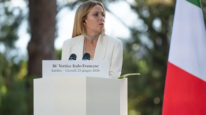 La Premier Giorgia Meloni a Villa Eilenroc per il 36° Vertice franco-italiano