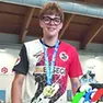 David Del Ben con la medaglia di campione italiano