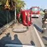 L'incidente in viale Brigata marche a Treviso