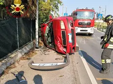 L'incidente in viale Brigata marche a Treviso