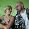 Emma Della Libera con lo sposo