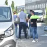 Il luogo dove è morto l'operaio, in via 4 novembre a Susegana