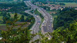 Un tratto di A4 tra Brescia e Padova