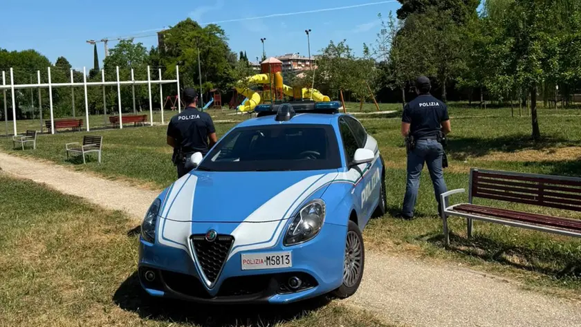 L'intervento al parco giochi