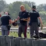 I rilievi della Polstrada ieri lungo via Argine Piave a Salgareda