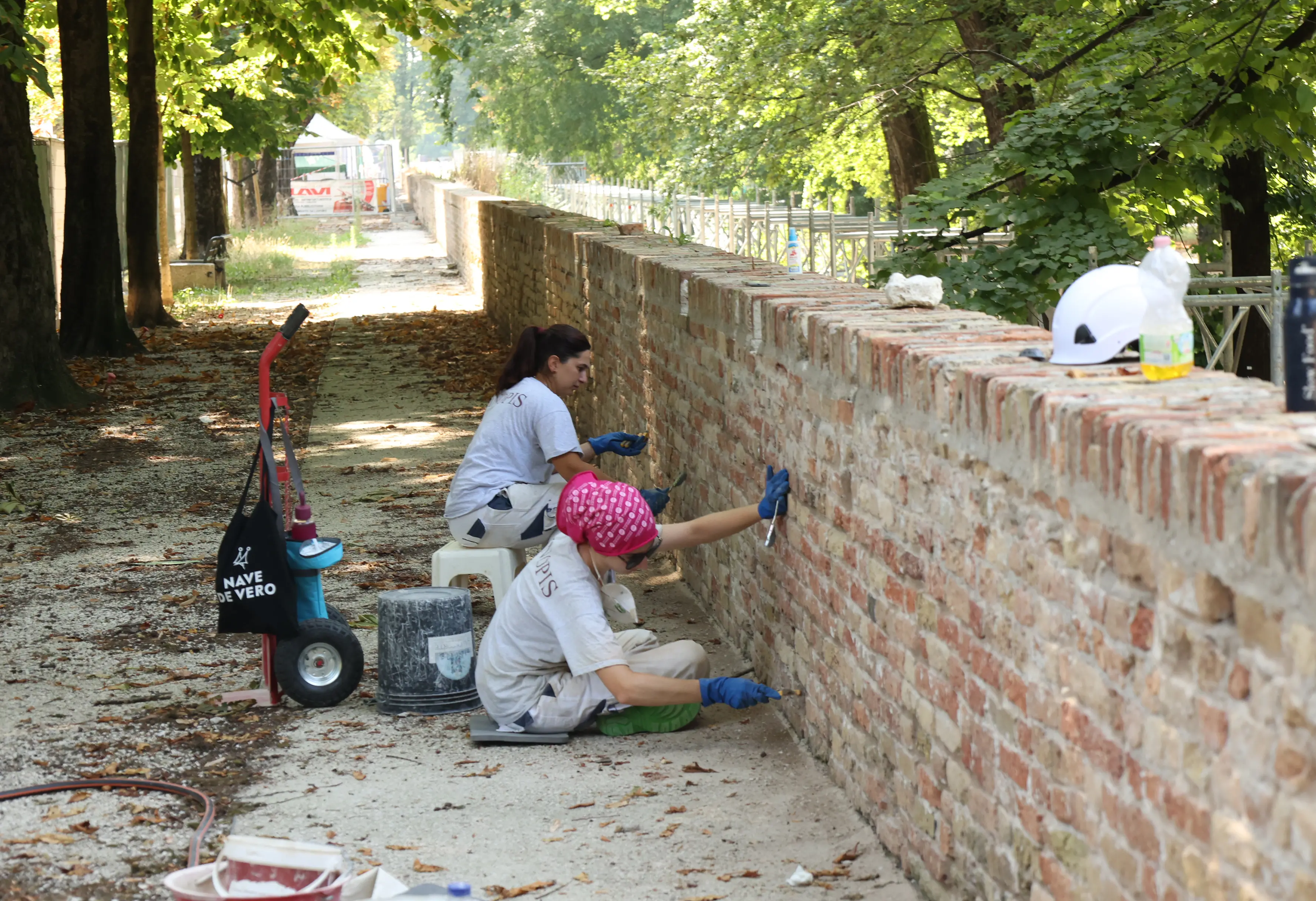 I lavori sulle mura