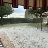 Un tappeto di grandine a Fontanelle