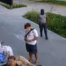 Il momento poco prima dell'aggressione