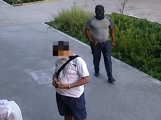 Il momento poco prima dell'aggressione