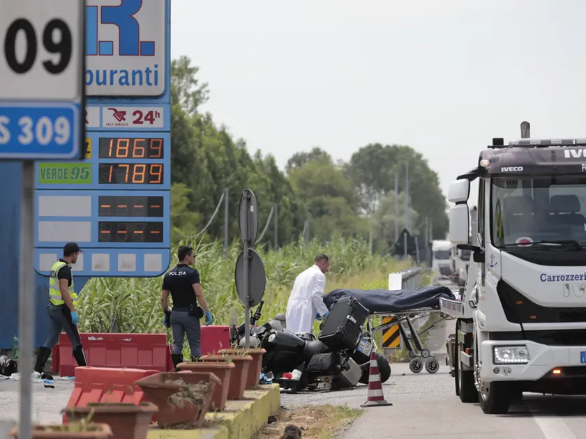 Soccorsi lungo la Romea, lunedì 6 luglio (foto Pòrcile)