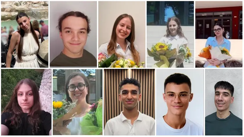 Da sinistra: Martina Ruggio, Tiziano Bernardi, Isabella Tonon, Silvia Dei Negri, Linda Botteon, Alessia Biz, Laura Marchi, Rida El Mahi, Nicola Cancian Casoni, Muhamedin Vejselovski