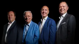 Da sinistra Gianfranco Masello, Federico Faggin, Marco Greggio e Andrea Camporese