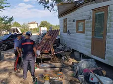 L'intervento dei carabinieri