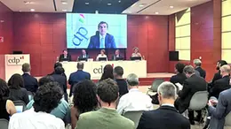 La conferenza stampa nella sede milanese di Cassa Depositi e Prestiti