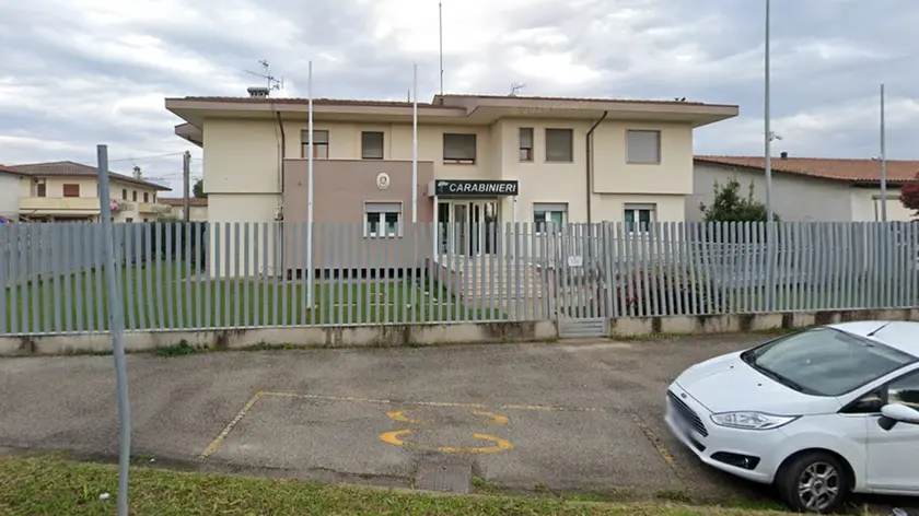 La caserma dei carabinieri a Riese Pio X