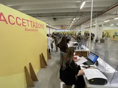 Il centro vaccinale all'ex Maber a Villorba