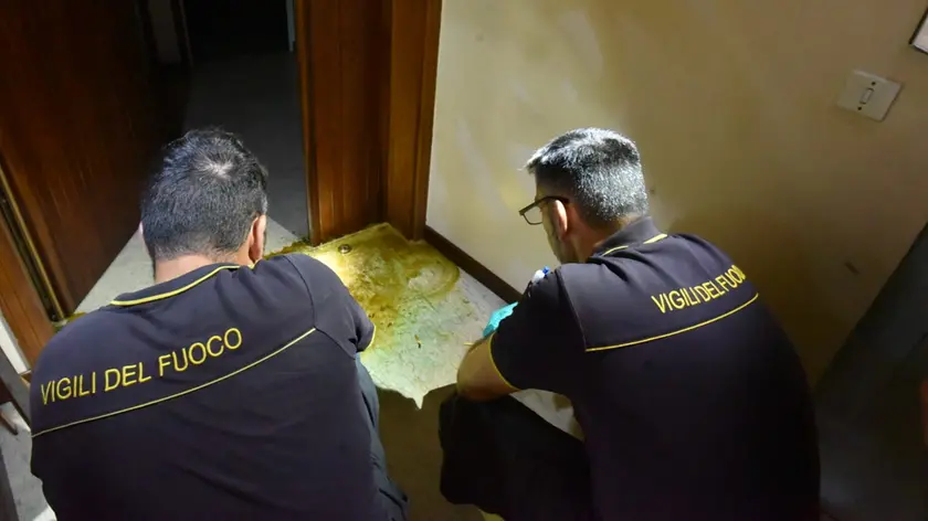 Il sopralluogo del nucleo Nbcr nel condominio a Conegliano