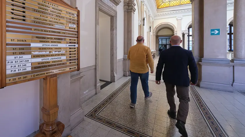 L’interno del tribunale di Trieste Foto Massimo Silvano