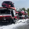 La bisarca coinvolta nell'incidente