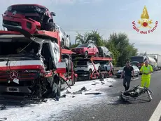 La bisarca coinvolta nell'incidente