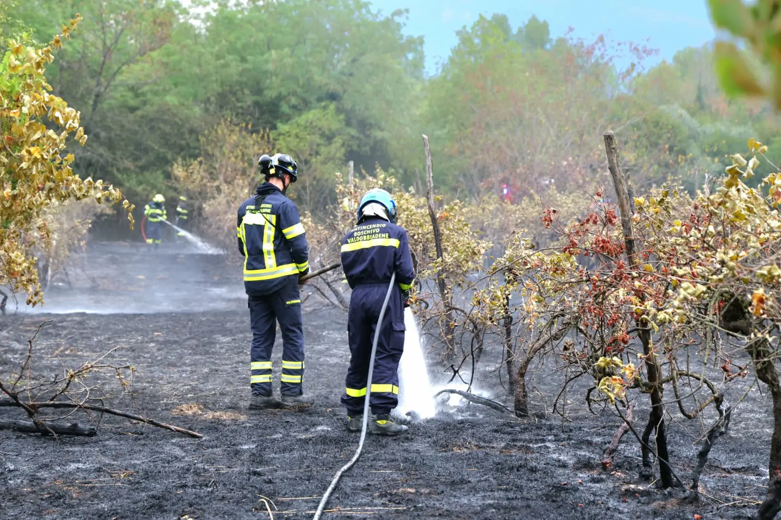 Incendio a Pederobba (foto Macca)