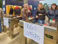 Un momento di sciopero all'Electrolux