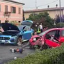 Le auto coinvolte nell'incidente in viale Brigata Marche