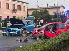 Le auto coinvolte nell'incidente in viale Brigata Marche