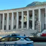 La sezione dell'edificio crollata