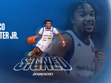 Il benvenuto del Treviso basket a Chico Carter jr.