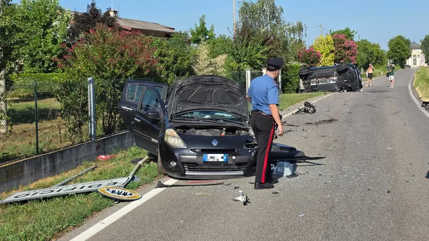 L'incidente ad Altivole (foto Macca)