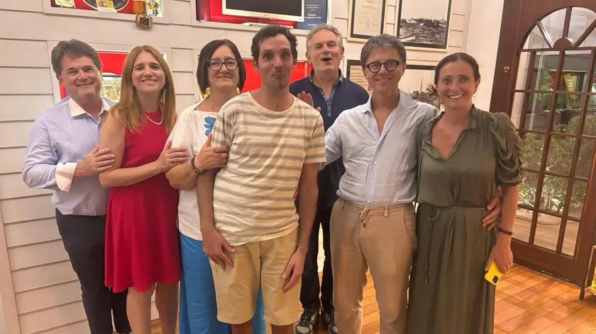 Andrea Alberton, 38 anni, con la sua famiglia