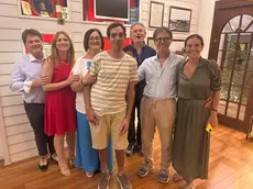 Andrea Alberton, 38 anni, con la sua famiglia