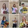 I centini del liceo Artistico: Lucia Alescio, Rosa Cormano, Anna Galante, Diego Dal Negro e Vittoria Bettiol; sotto Alessandra Hu, Carola Lazazzara, Sofia Granzotto, Irene Penzo e Aurora Nocerino