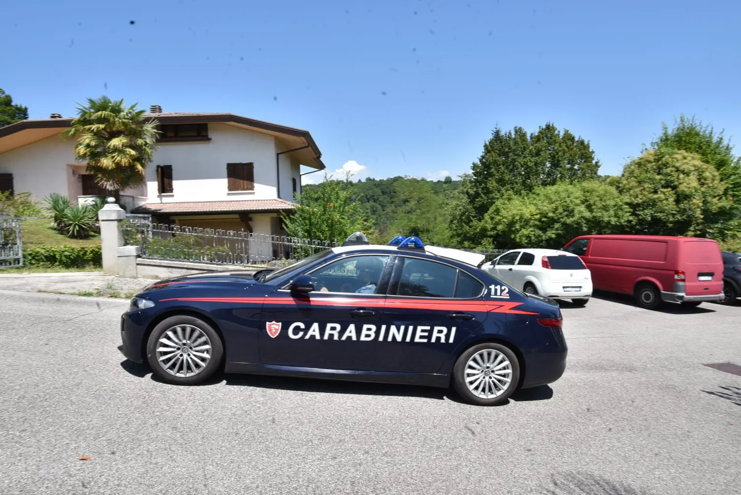 I carabinieri sul posto