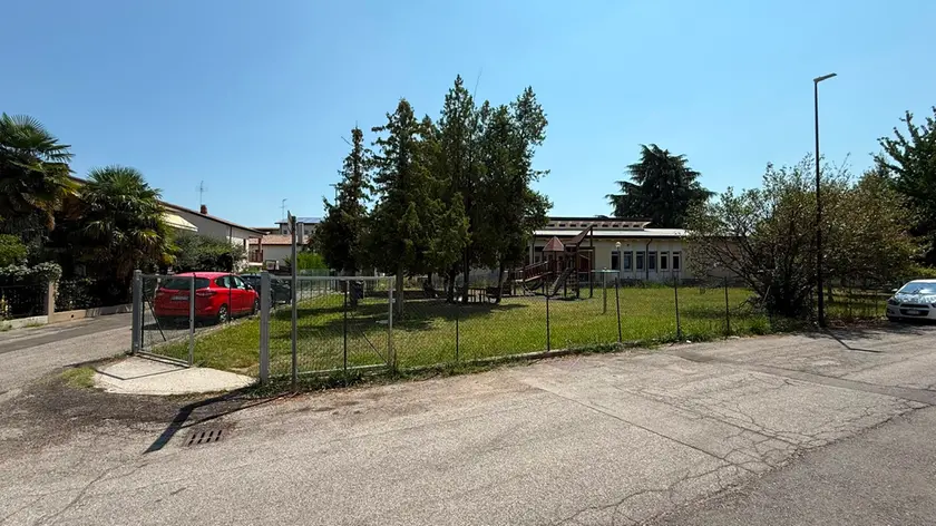 Il parco comunale dove è stato trovato ferito il cittadino indiano