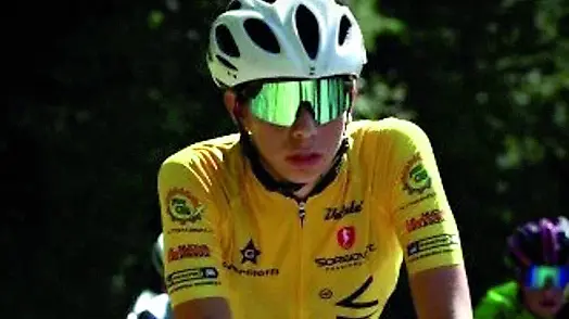 Elena Miglioranza in sella alla sua bici