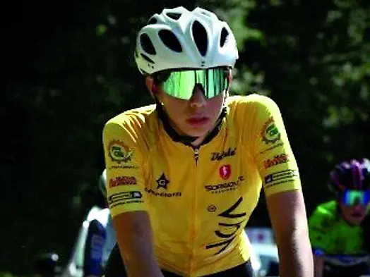 Elena Miglioranza in sella alla sua bici