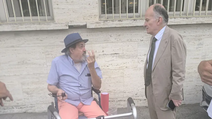 Giovanni Battista Zangrando con il direttore dell’Inps Angelo Franchitti