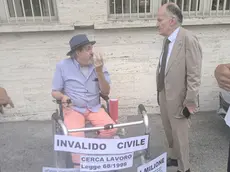 Giovanni Battista Zangrando con il direttore dell’Inps Angelo Franchitti