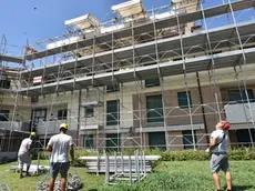 Il cantiere del condominio