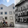 La casa natale di Hitler a Braunau trasformata all’inaugurazione e nelle foto d’epoca