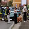 Andrea Dal Corso sul luogo dell'incidente