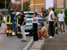 Andrea Dal Corso sul luogo dell'incidente