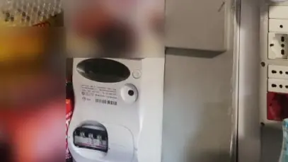 Il contatore che era stato manomesso con il magnete