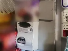 Il contatore che era stato manomesso con il magnete