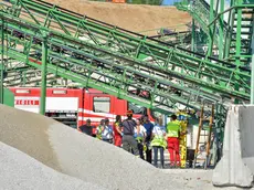 Il luogo dell'incidente mortale sul lavoro alla cava Postumia Inerti