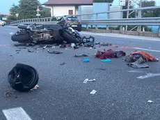 Lo scooter TMax coinvolto nell'incidente (foto Bortoluzzi)