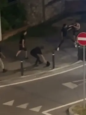 Le immagini della maxi rissa a Conegliano